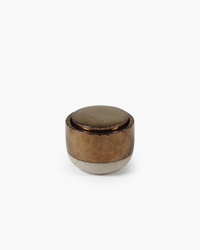 Bougie parfumée M or Charred Santal - Image 3