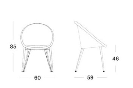 Chaise Jack ( pieds métal) - Image 7