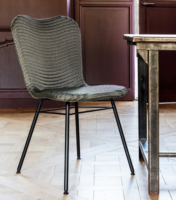 Chaise Lily pieds métal - Image 3