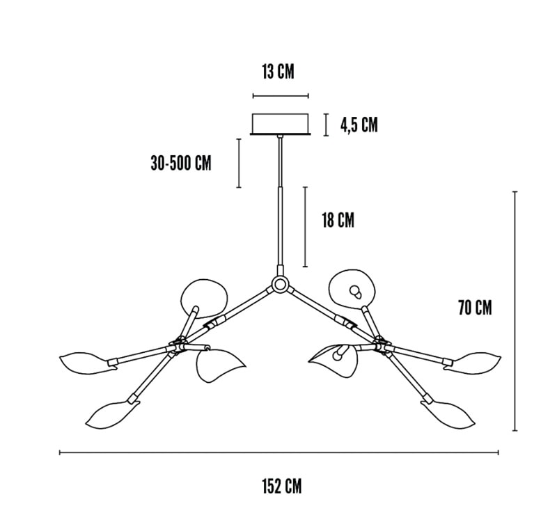 Suspension Stingray Chandelier - Image 11