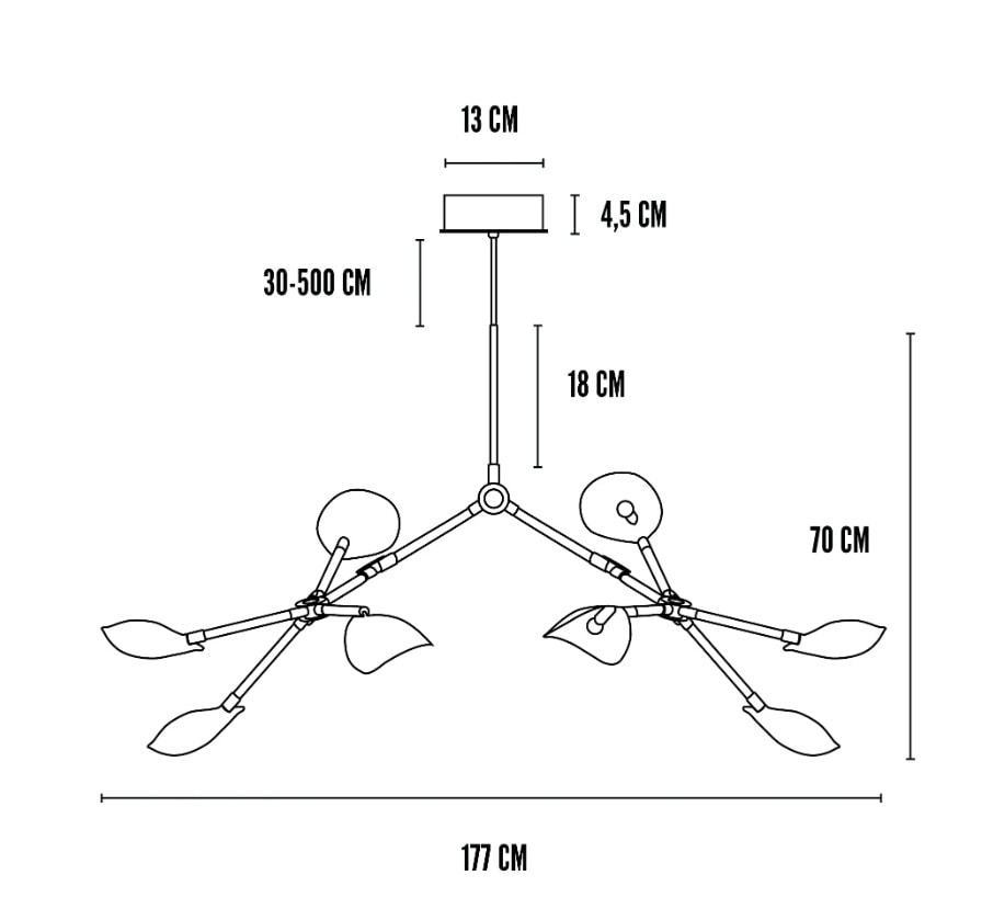 Suspension Stingray Chandelier, Grande - Image 10