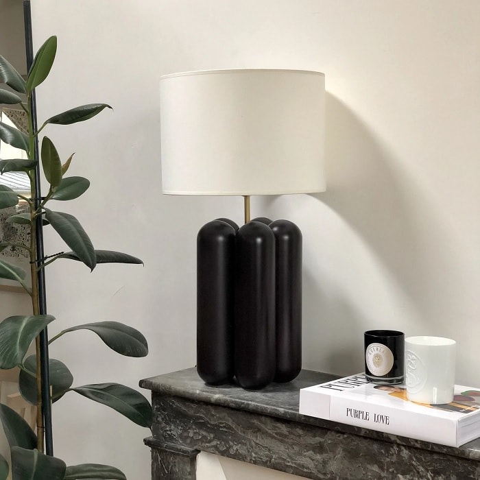 GRANDE LAMPE CHARLOTTE NOIR - Image 3