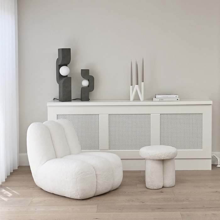 Pouf Big Foot Stool Bouclé - Image 2
