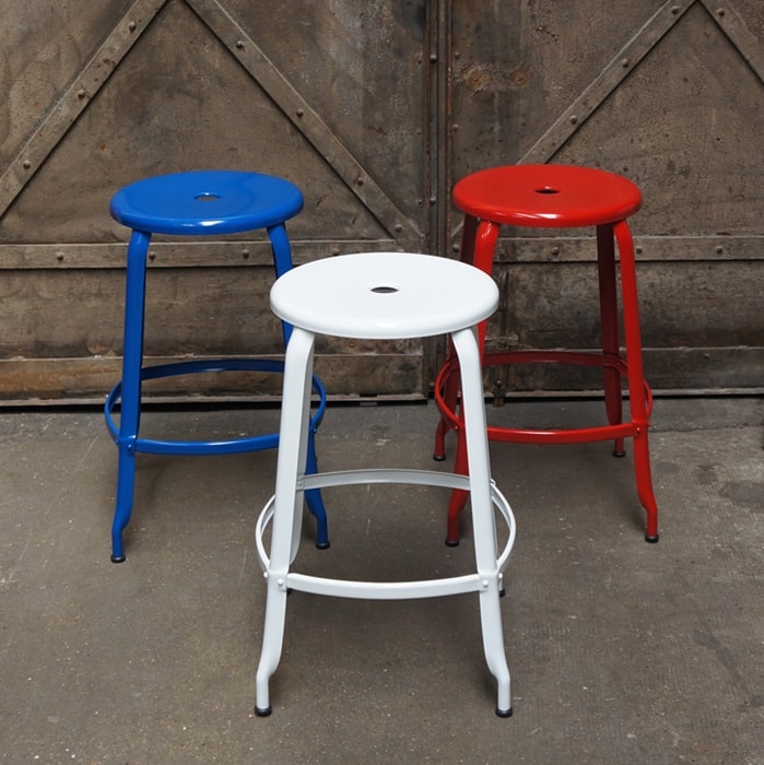Tabouret en métal H45 - Image 2