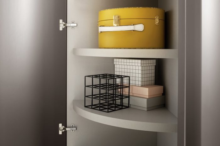 Armoire de rangement Alfa incurvée Novamobili – Image 2