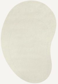 RESIDUE BONE WHITE WOOL RUG