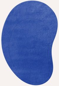 RESIDUE COBALT WOOL RUG