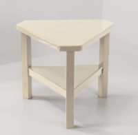 Table ivoire satiné