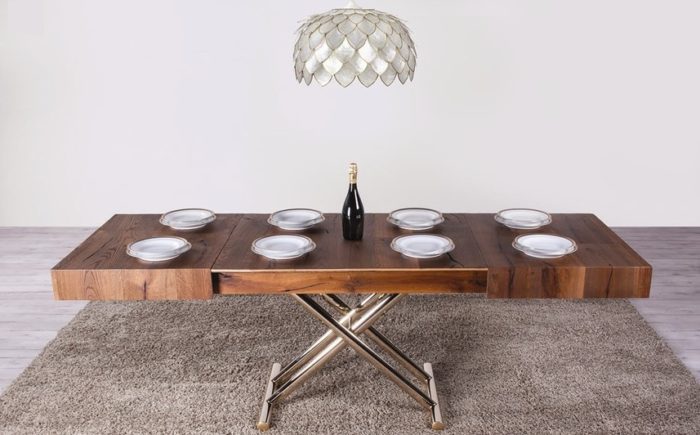 Table relevable Ulisse chêne massif Altacom – Image 3
