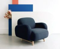 fauteuil auguste harto Bleu Cobalt