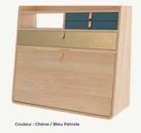 gaston chene_bleu petrole