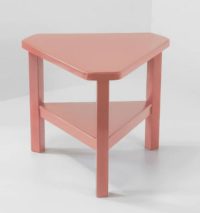 table rose poudré mat