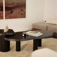 table basse jeanne LAZURÉ NOIR
