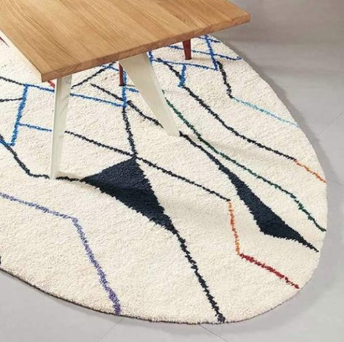 Tapis Mobile-Blanc Toulemonde Bochart